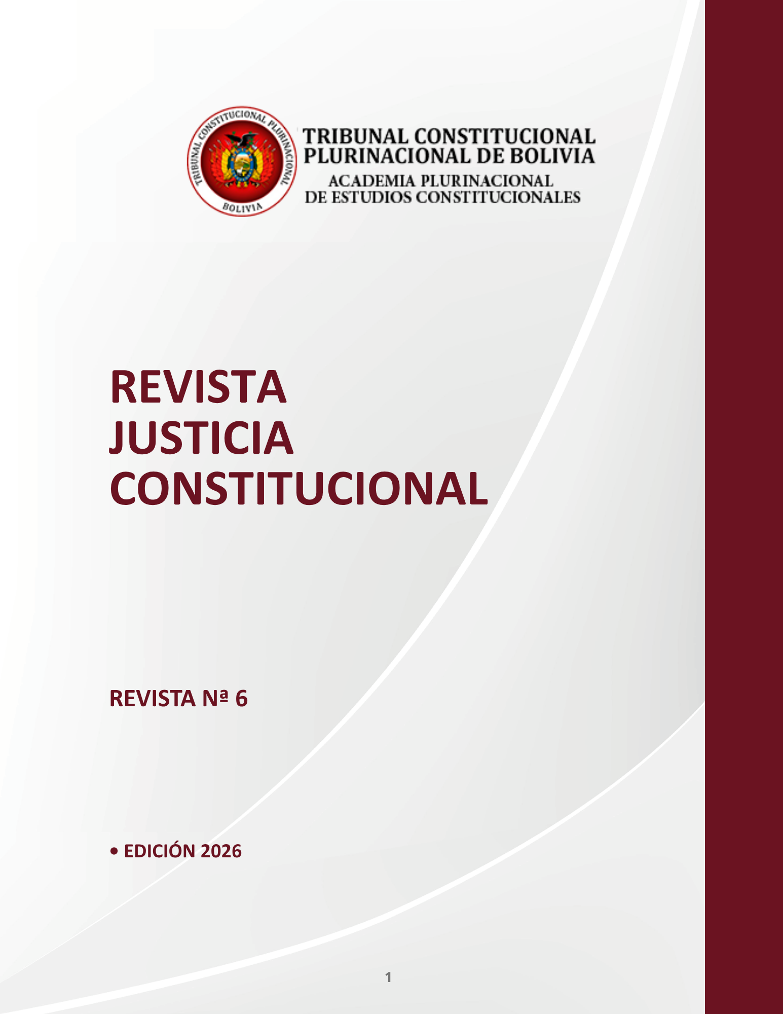 En este momento estás viendo REVISTA JUSTICIA CONSTITUCIONAL Nª 6