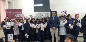 Lee más sobre el artículo Magistrado Calderón explica sobre la CPE a niñas y niños del Colegio Don Bosco