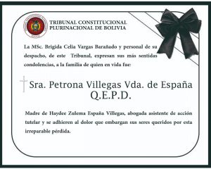 Lee más sobre el artículo CONDOLENCIAS