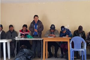 Lee más sobre el artículo TCP capacita en CCJ y CAI  en la localidad de Huari Huari del municipio de Ckochas