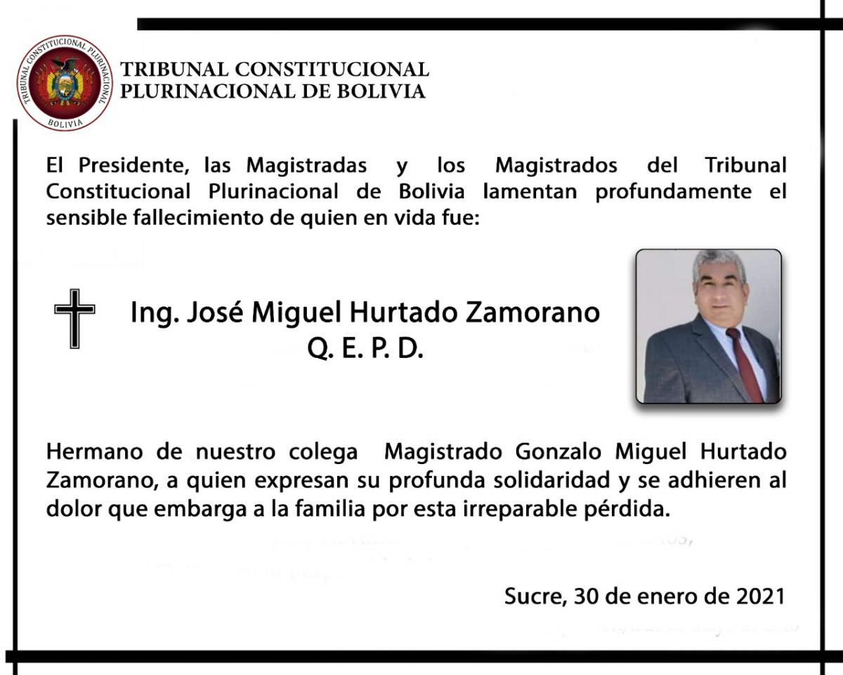 Lee más sobre el artículo CONDOLENCIAS