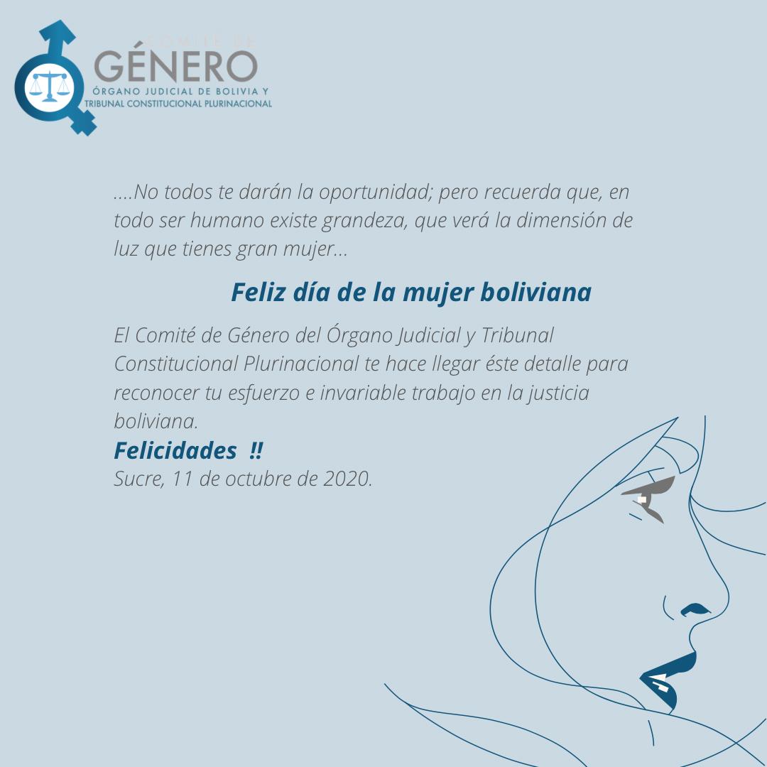 Lee más sobre el artículo DÍA DE LA MUJER BOLIVIANA
