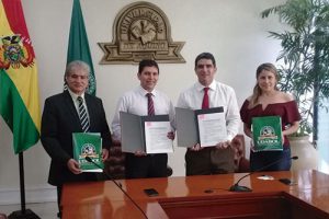 Lee más sobre el artículo TCP firma convenio  de Cooperación Académica Interinstitucional con la UDABOL