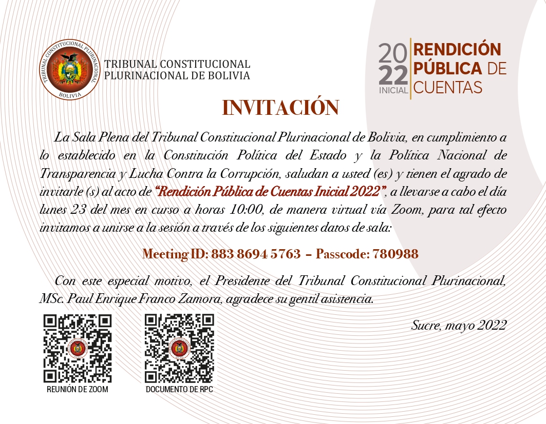 En este momento estás viendo Rendición Pública de Cuentas Inicial 2022
