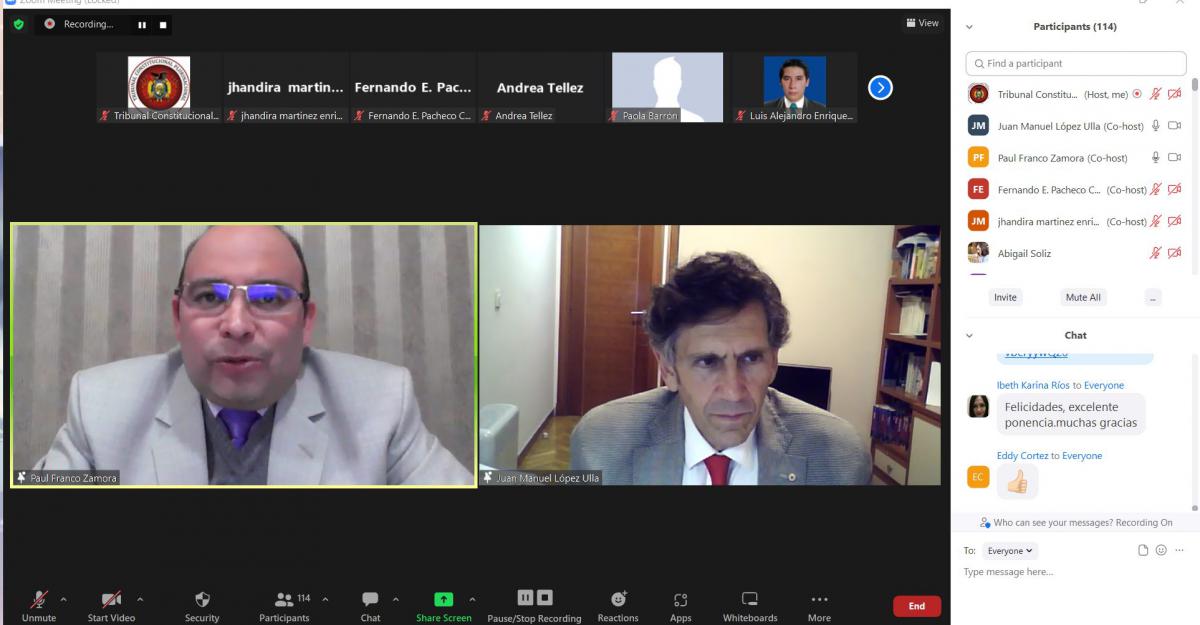 Lee más sobre el artículo EN CURSO INTERNO DE CAPACITACIÓN: AUTORIDADES, SERVIDORAS Y SERVIDORES DEL TCP ANALIZARON SOBRE LA IMPORTANCIA DEL AMICUS CURIAE EN LOS PROCESOS CONSTITUCIONALES