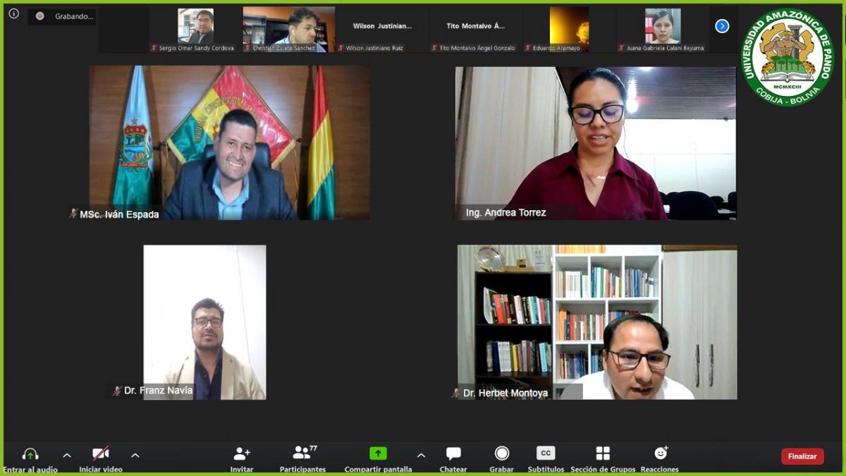 En este momento estás viendo INICIA MAESTRÍA DE DERECHO CONSTITUCIONAL Y PROCESAL CONSTITUCIONAL REALIZADA EN EL MARCO DEL CONVENIO INTERISTITUCIONAL SUSCRITO POR EL TCP Y LA UNIVERSIDAD AMAZÓNICA DE PANDO