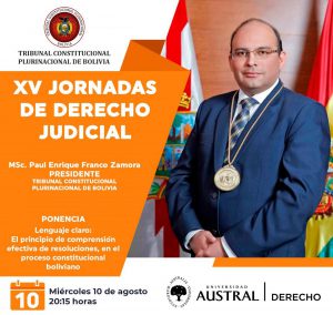 Lee más sobre el artículo LA UNIVERSIDAD AUSTRAL DE BUENOS AIRES, INVITA A FORMAR PARTE DE LAS XV JORNADAS DE DERECHO JUDICIAL – LENGUAJE JURÍDICO: CLARO, CONCRETO, SENCILLO Y BREVE