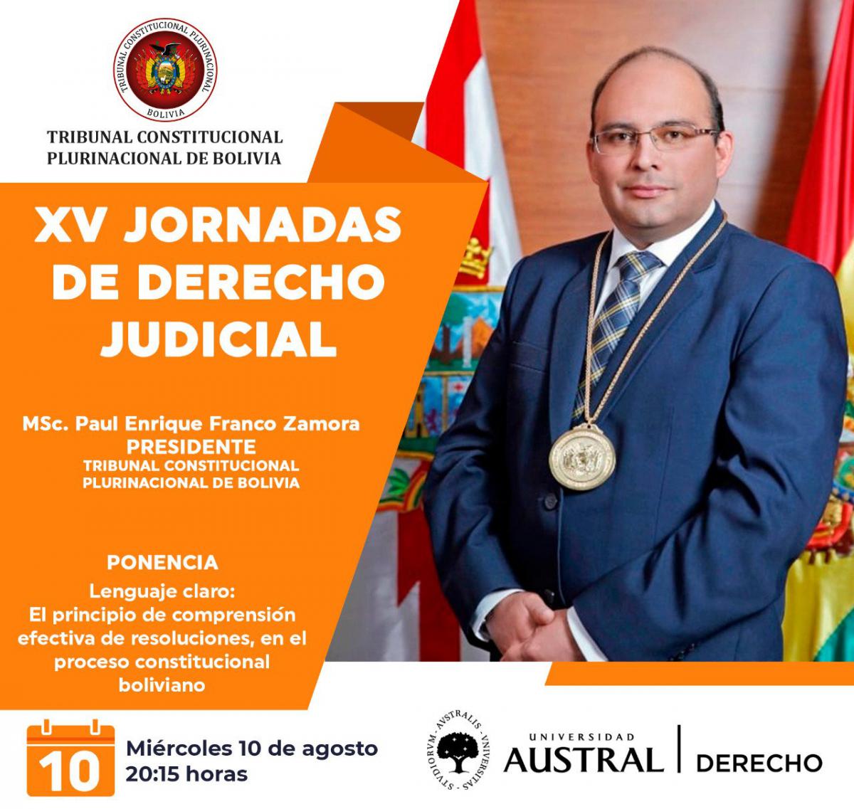 Lee más sobre el artículo LA UNIVERSIDAD AUSTRAL DE BUENOS AIRES, INVITA A FORMAR PARTE DE LAS XV JORNADAS DE DERECHO JUDICIAL – LENGUAJE JURÍDICO: CLARO, CONCRETO, SENCILLO Y BREVE