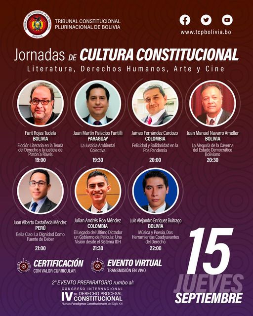 En este momento estás viendo SEGUNDA JORNADA DE CULTURA CONSTITUCIONAL