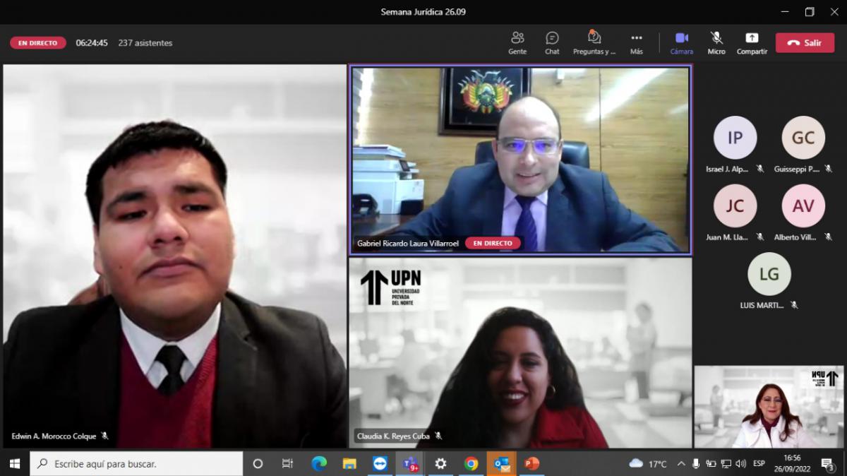 En este momento estás viendo PRESIDENTE DEL TCP PRESENTÓ PONENCIA SOBRE «LA VICTIMOLOGÍA Y VIOLENCIA FEMINICIDA, VISTA DESDE UN PARADIGMA JUDICIAL Y UNA ÓPTICA CONSTITUCIONAL» EN LA UNIVERSIDAD PRIVADA DEL NORTE DEL PERÚ