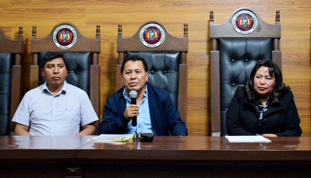 Lee más sobre el artículo MAGISTRADOS DEL TCP RECIBIERON LA VISITA DE ESTUDIANTES DE LA CARRERA DE DERECHO DE LA UNIVERSIDAD PÚBLICA DE EL ALTO