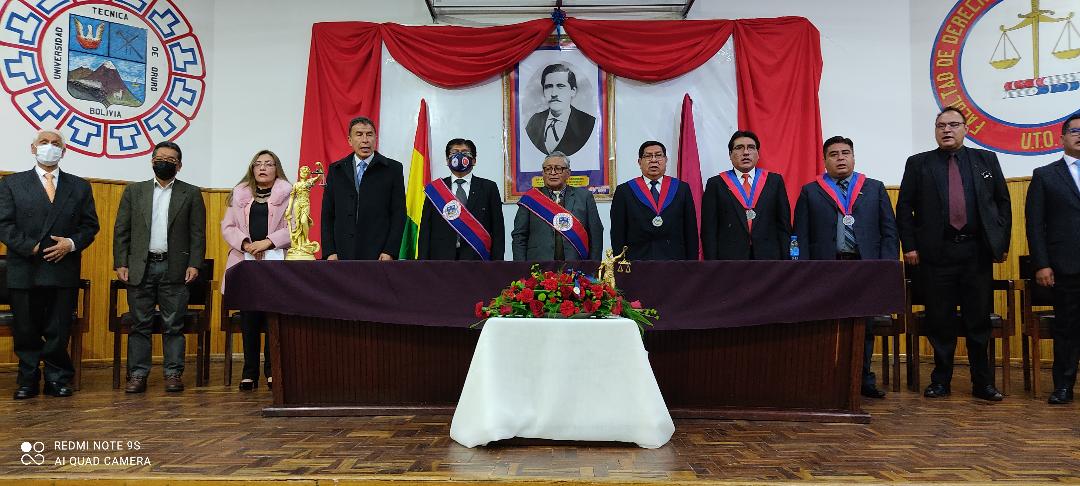 En este momento estás viendo MAGISTRADA AMUSQUIVAR PARTICIPÓ EN EL ACTO ACADÉMICO DE CONMEMORACIÓN DEL CXXX ANIVERSARIO DE LA CARRERA DE DERECHO “SAN AGUSTÍN” DE LA FACULTAD DE DERECHO CIENCIAS POLÍTICAS Y SOCIALES DE LA UNIVERSIDAD TÉCNICA DE ORURO – UTO