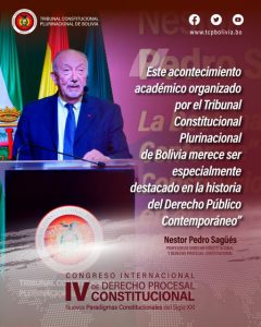 Lee más sobre el artículo JURISTA ARGENTINO NESTOR PEDRO SAGÜÉS