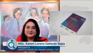 Lee más sobre el artículo MAGISTRADA KAREM GALLARDO COMENTÓ EL LIBRO: “NORMATIVA Y JURISPRUDENCIA NACIONAL, REGIONAL E INTERNACIONAL, SOBRE EL DERECHO A UNA VIDA LIBRE DE VIOLENCIA, LOS DERECHOS SEXUALES, Y LOS DERECHOS REPRODUCTIVOS”