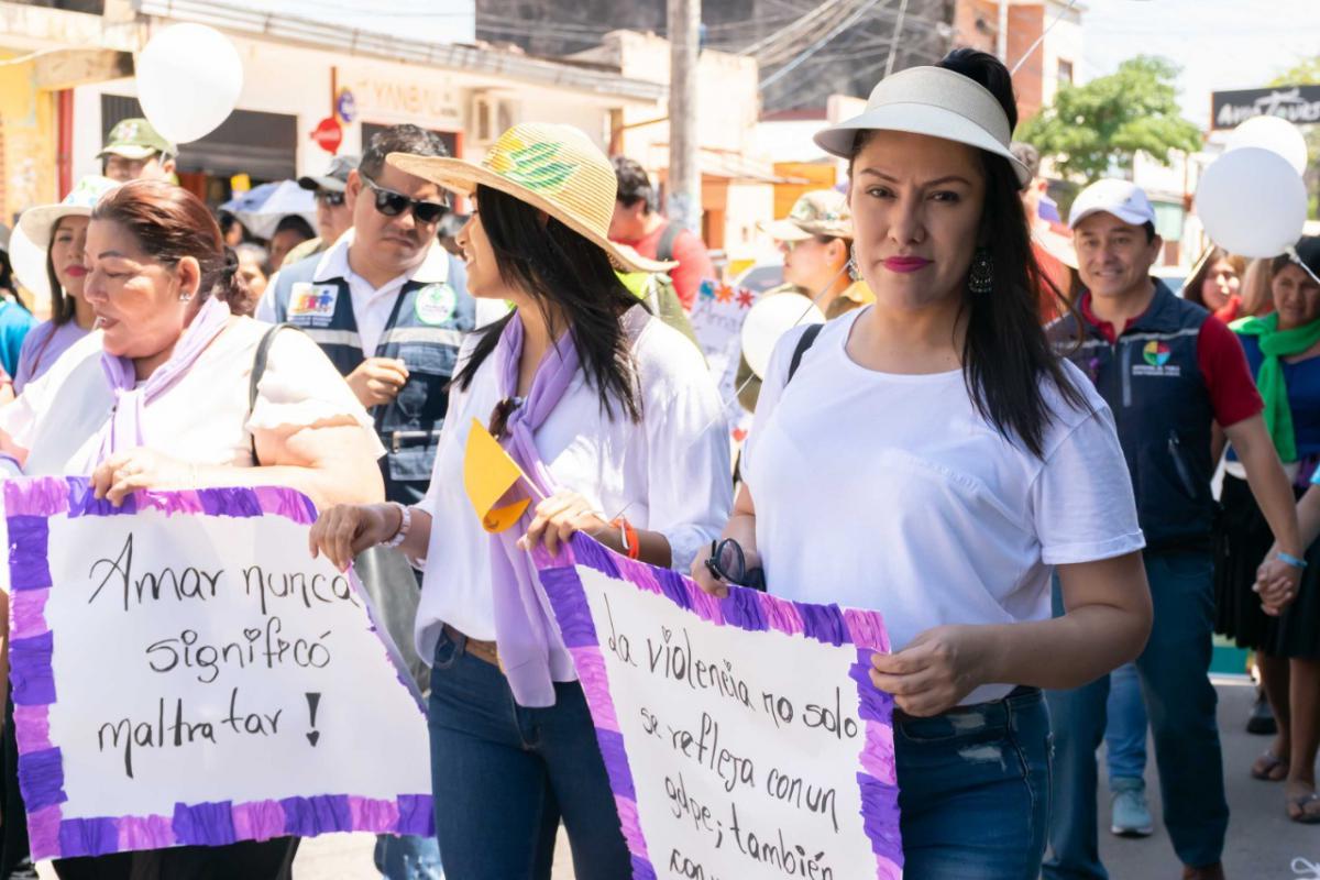 Lee más sobre el artículo MAGISTRADA ELIZABETH CORNEJO PARTICIPÓ DE LA MARCHA Y FERIA INTERINSTITUCIONAL POR EL “DÍA INTERNACIONAL DE LA ELIMINACIÓN DE LA VIOLENCIA CONTRA LA MUJER”, EN YACUIBA