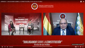 Lee más sobre el artículo TCP INICIÓ SEMINARIO VIRTUAL: “DIALOGANDO SOBRE LA CONSTITUCIÓN”. A LA LUZ DE SUS 14 AÑOS