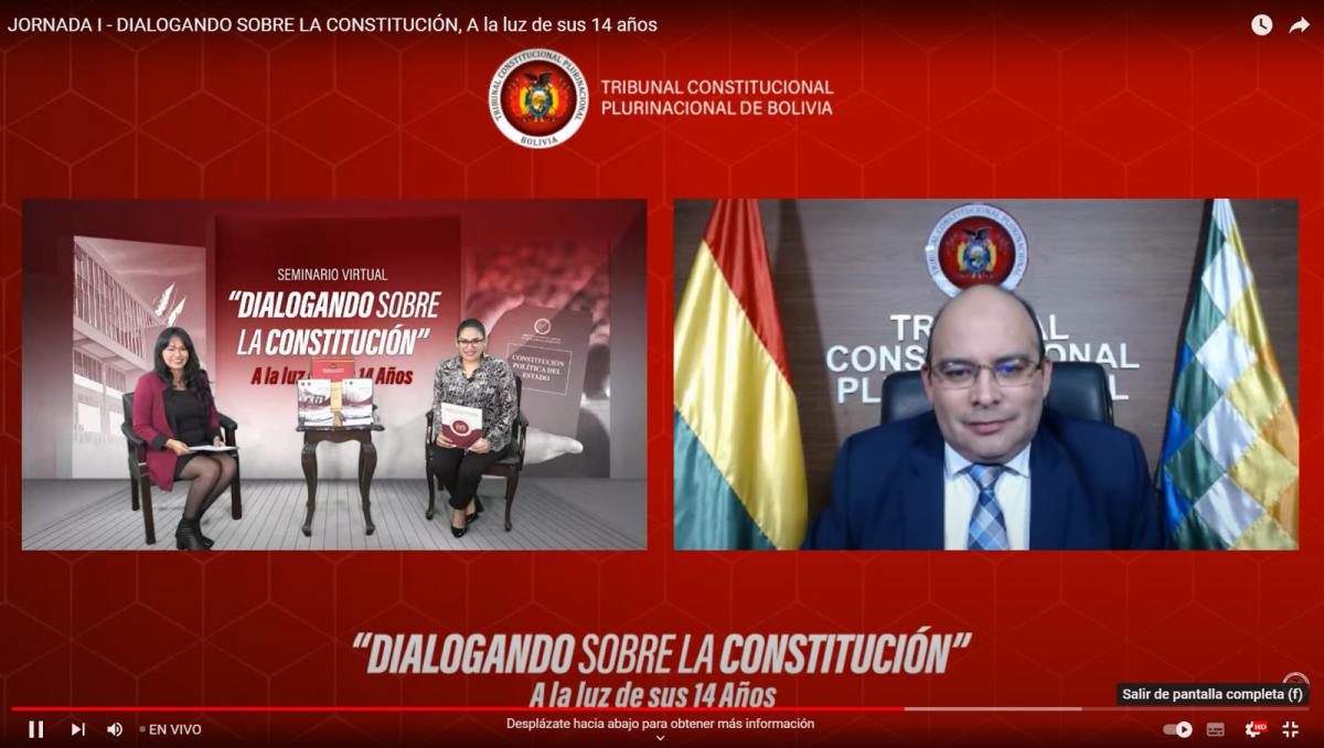 En este momento estás viendo TCP INICIÓ SEMINARIO VIRTUAL: “DIALOGANDO SOBRE LA CONSTITUCIÓN”. A LA LUZ DE SUS 14 AÑOS