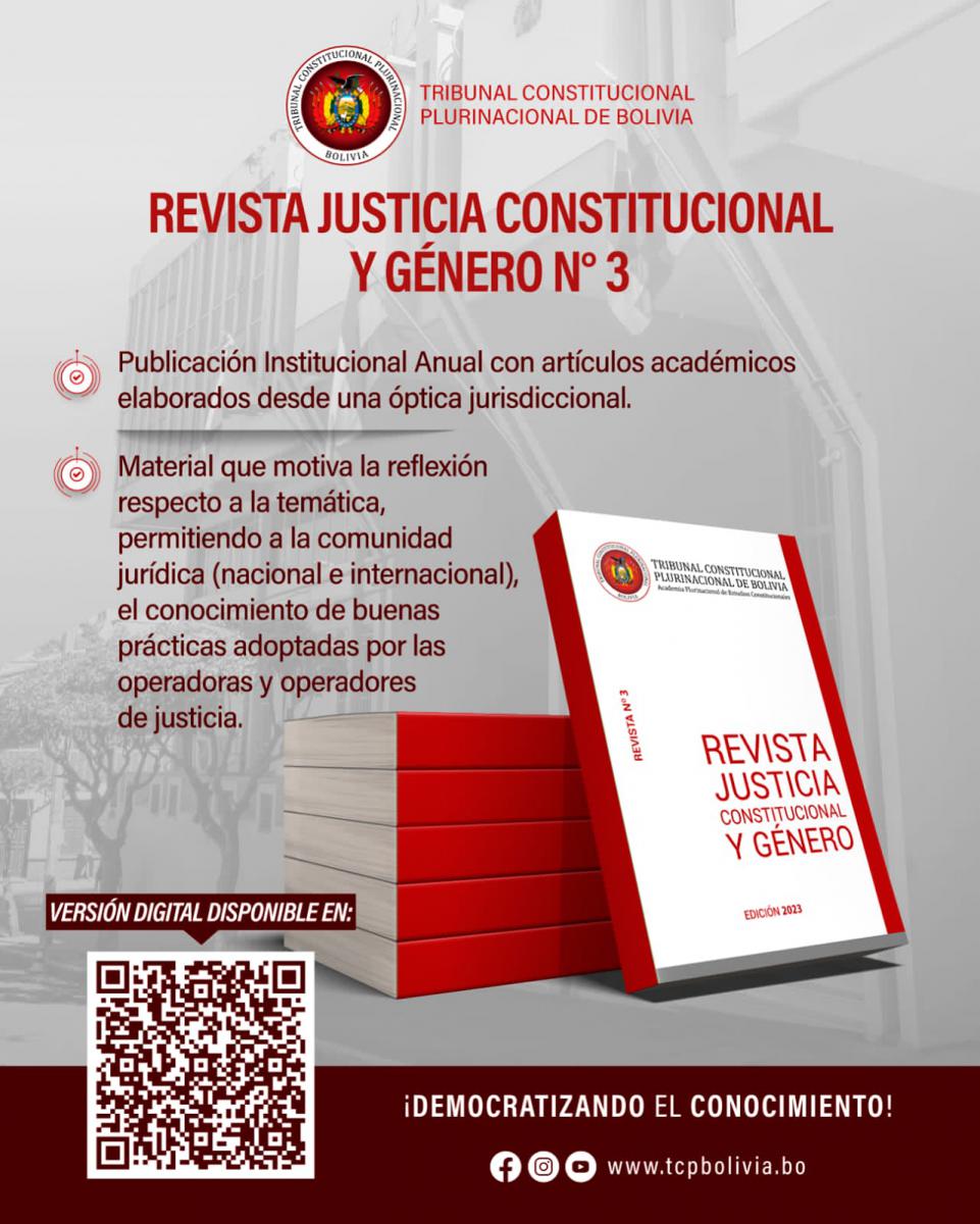 En este momento estás viendo «REVISTA JUSTICIA CONSTITUCIONAL Y GÉNERO N°3», DESCARGA GRATUITA