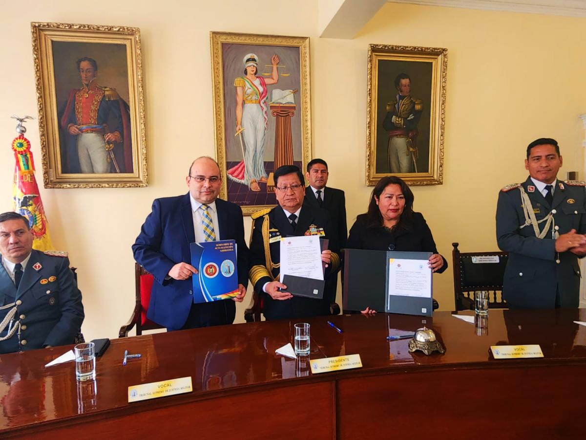 Lee más sobre el artículo TCP SUSCRIBE CONVENIO DE COOPERACIÓN INTERJURISDICCIONAL CON EL TRIBUNAL SUPREMO DE JUSTICIA MILITAR