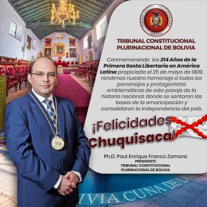 Lee más sobre el artículo SALUTACIÓN POR LOS 214 AÑOS DEL PRIMER GRITO LIBERTARIO DE AMÉRICA LATINA