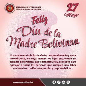 Lee más sobre el artículo DÍA DE LA MADRE BOLIVIANA