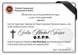 Lee más sobre el artículo SENTIDAS CONDOLENCIAS