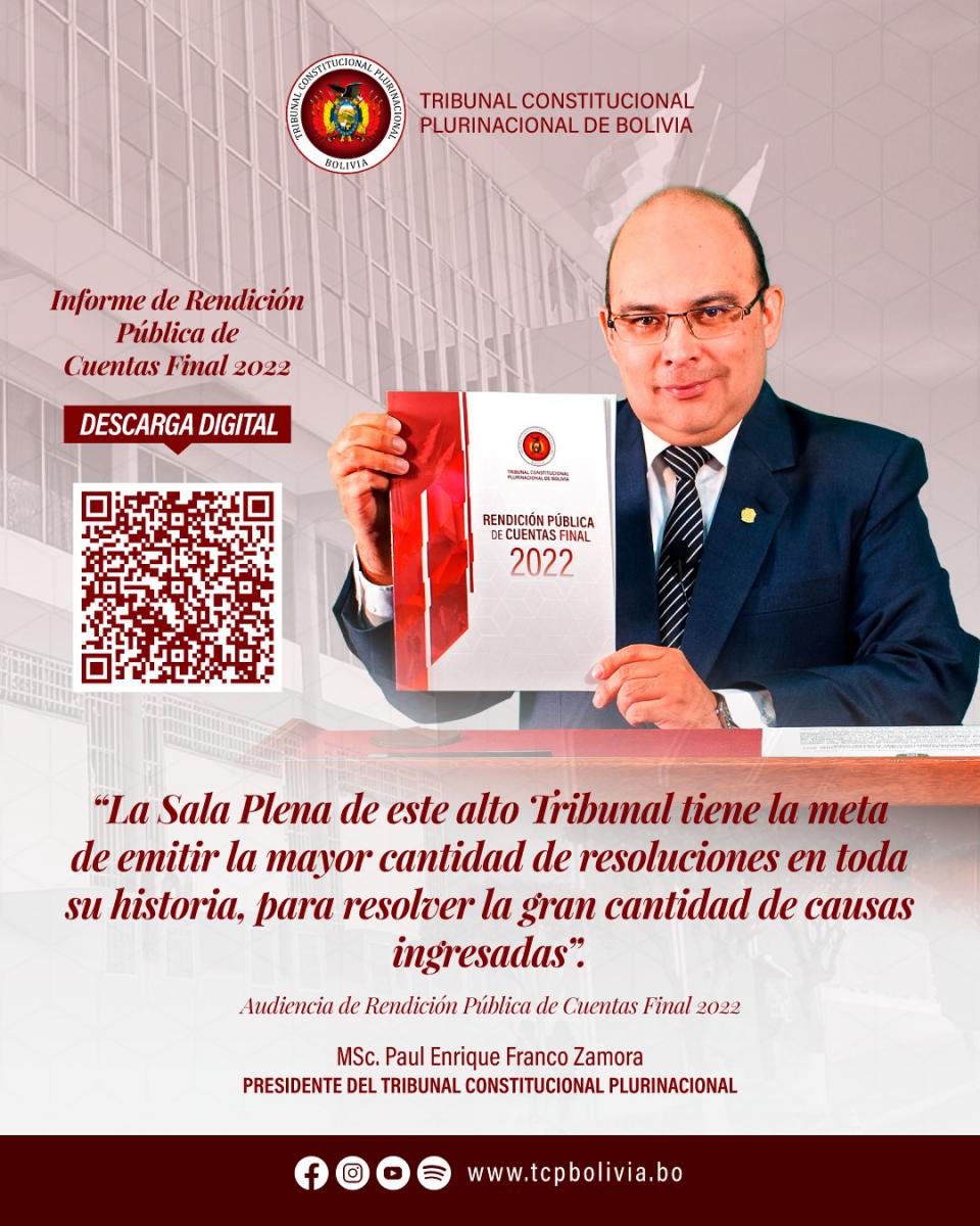 Lee más sobre el artículo «RENDICIÓN PÚBLICA DE CUENTAS FINAL 2022» DESCARGA GRATUITA