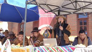 Lee más sobre el artículo MAGISTRADA GEORGINA AMUSQUIVAR MOLLER PARTICIPÓ DEL TALLER: «JURISDICCIÓN INDÍGENA ORIGINARIA CAMPESINA EN EL MARCO DE LA JUSTICIA CONSTITUCIONAL», EN LA SUB CENTRAL TICAÑA DEL AYLLU CONDOR APACHETA DEL MUNICIPIO DE ANTEQUERA, PROVINCIA POOPÓ