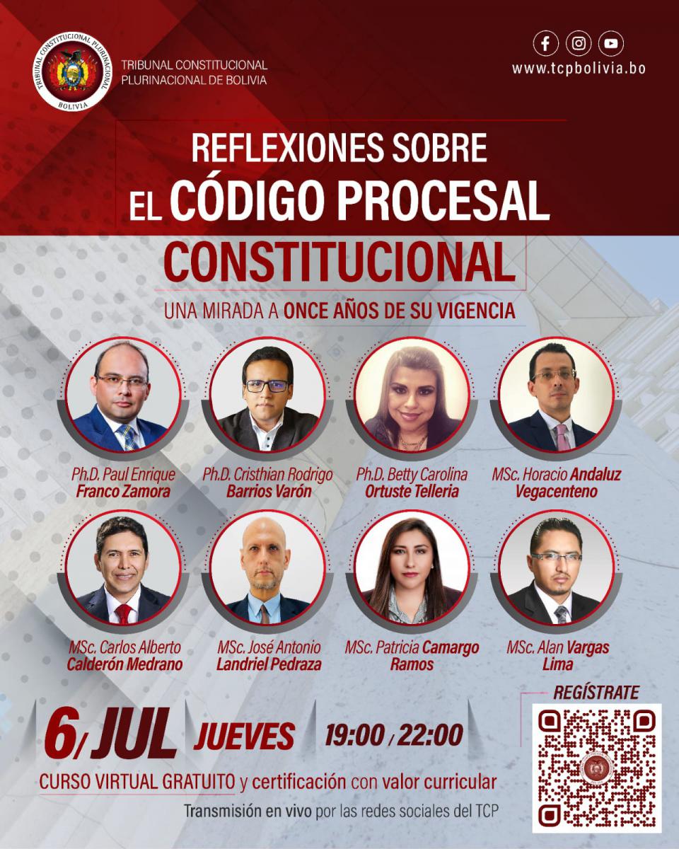 En este momento estás viendo INVITACIÓN, CURSO VIRTUAL: “REFLEXIONES SOBRE EL CÓDIGO PROCESAL CONSTITUCIONAL. UNA MIRADA A ONCE AÑOS DE SU VIGENCIA”