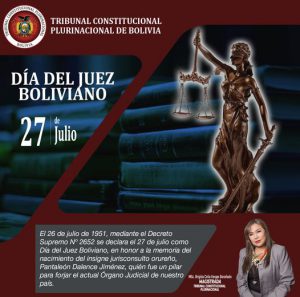 Lee más sobre el artículo DÍA DEL JUEZ BOLIVIANO