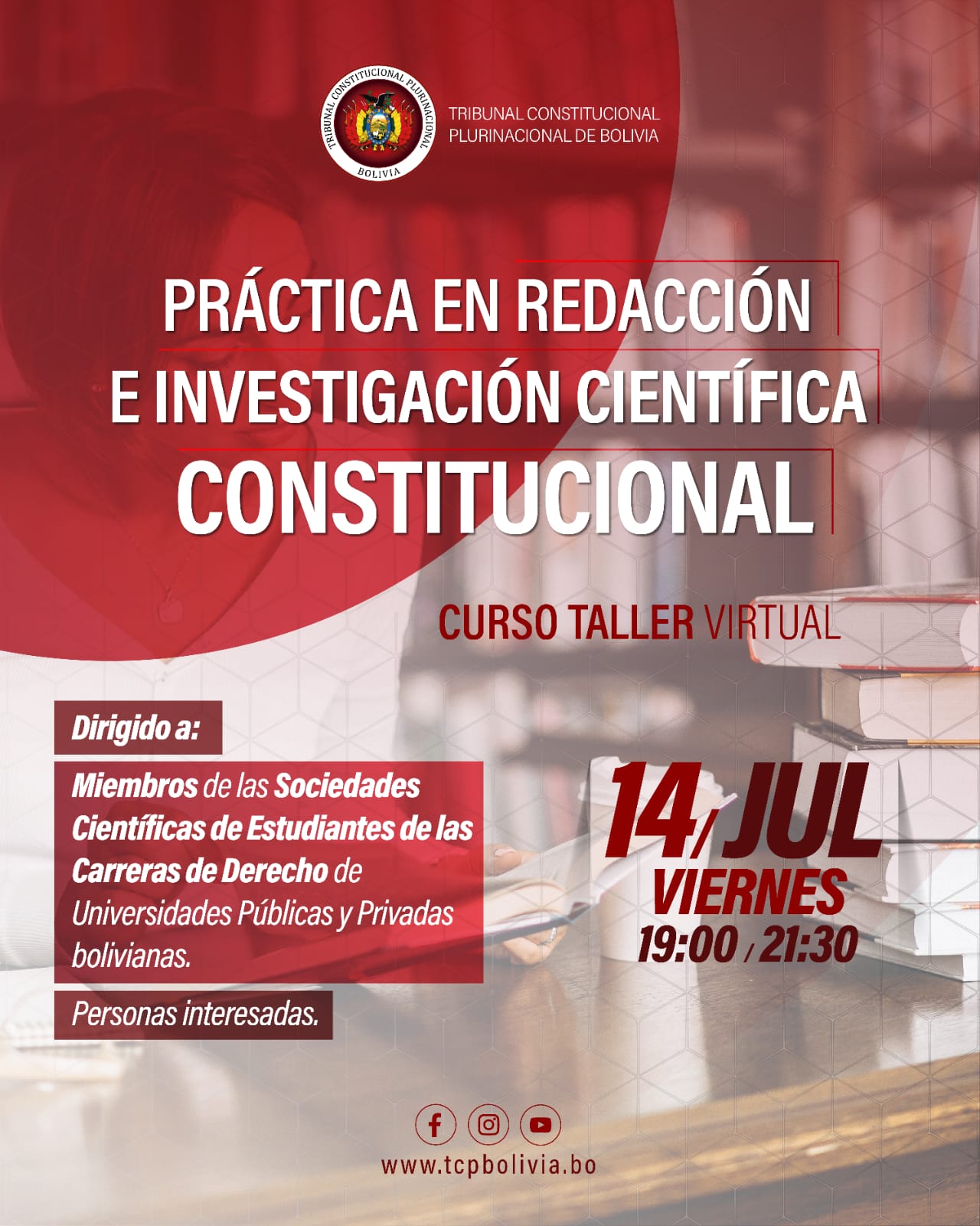En este momento estás viendo INVITACIÓN, CURSO TALLER: «PRÁCTICA EN REDACCIÓN E INVESTIGACIÓN CIENTÍFICA CONSTITUCIONAL”