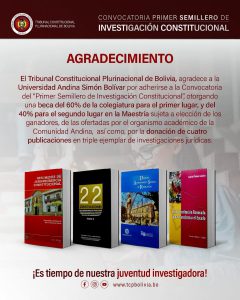 Lee más sobre el artículo CONVOCATORIA, PRIMER SEMILLERO DE INVESTIGACIÓN CONSTITUCIONAL