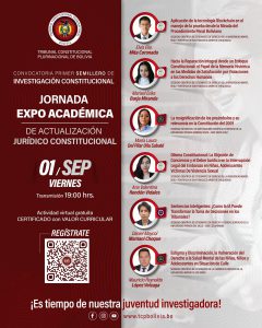 Lee más sobre el artículo AUTORAS Y AUTORES DE LOS 12 ARTÍCULOS ACADÉMICOS DE LA JORNADA EXPO ACADÉMICA DEL PRIMER SEMILLERO DE INVESTIGACIÓN CONSTITUCIONAL