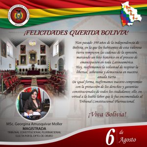 Lee más sobre el artículo SALUTACIÓN DE LA MAGISTRADA MSC. GEORGINA AMUSQUIVAR MOLLER