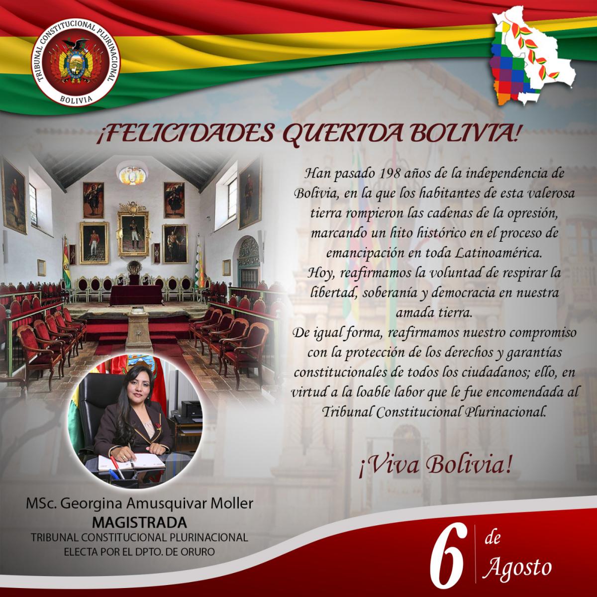 Lee más sobre el artículo SALUTACIÓN DE LA MAGISTRADA MSC. GEORGINA AMUSQUIVAR MOLLER