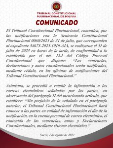 Lee más sobre el artículo COMUNICADO