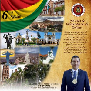 Lee más sobre el artículo SALUTACIÓN DEL MAGISTRADO MSC. CARLOS ALBERTO CALDERÓN MEDRANO