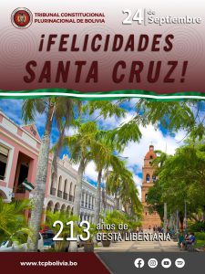 Lee más sobre el artículo HOMENAJE A LOS 213 AÑOS DE CONMEMORACIÓN DE LA GESTA LIBERTARIA DEL DEPARTAMENTO DE SANTA CRUZ