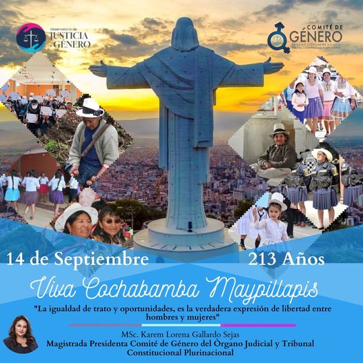 En este momento estás viendo SALUTACIÓN DE LA MAGISTRADA MSc. KAREM LORENA GALLARDO SEJAS