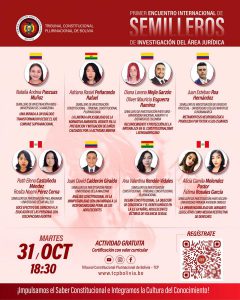 Lee más sobre el artículo PRIMER ENCUENTRO INTERNACIONAL DE SEMILLEROS DE INVESTIGACIÓN DEL ÁREA JURÍDICA