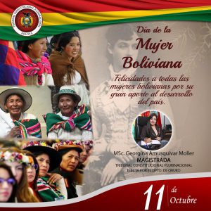 Lee más sobre el artículo DÍA DE LA MUJER BOLIVIANA