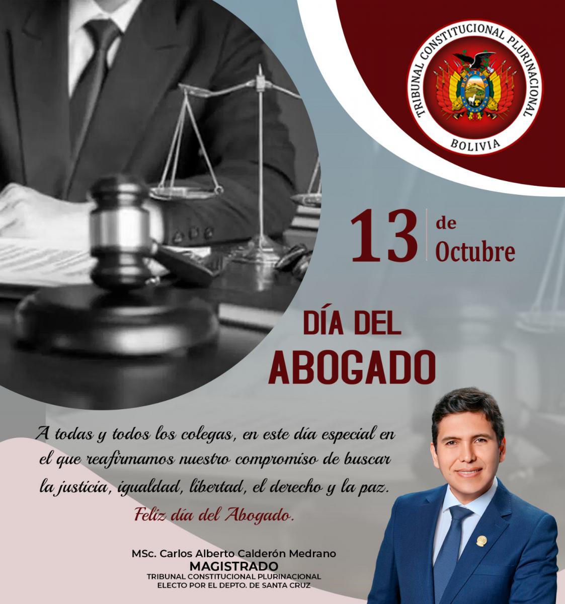 En este momento estás viendo SALUTACIÓN DEL MAGISTRADO CARLOS ALBERTO CALDERÓN MEDRANO