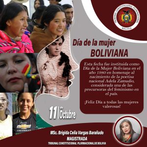 Lee más sobre el artículo DÍA DE LA MUJER BOLIVIANA