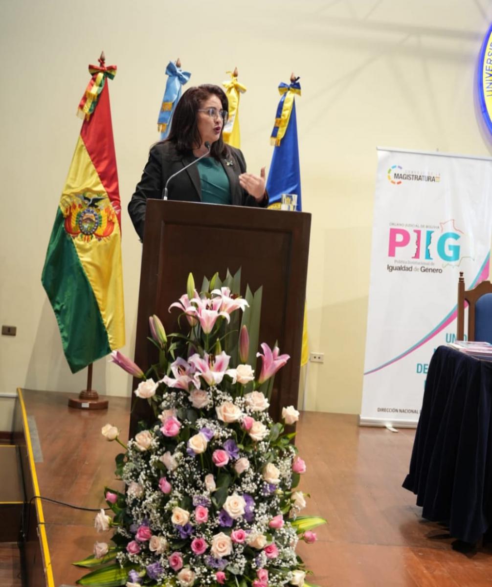 Lee más sobre el artículo PARTICIPACIÓN DE LA MAGISTRADA KAREM GALLARDO EN LA PRESENTACIÓN DE RESULTADOS DE LA IMPLEMENTACIÓN DE LA POLÍTICA INSTITUCIONAL DE IGUALDAD DE GÉNERO DEL ÓRGANO JUDICIAL Y TCP