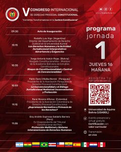 Lee más sobre el artículo V CONGRESO INTERNACIONAL DE DERECHO PROCESAL CONSTITUCIONAL. “CORRIENTES TRANSFORMADORAS EN LA JUSTICIA CONSTITUCIONAL”