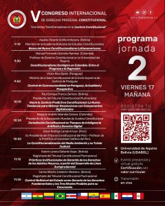 Lee más sobre el artículo PROGRAMA SEGUNDA JORNADA: MAÑANA