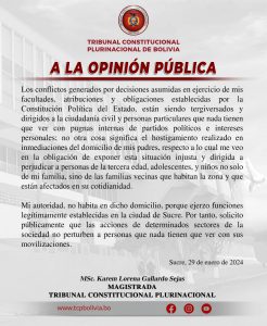 Lee más sobre el artículo A LA OPINIÓN PÚBLICA