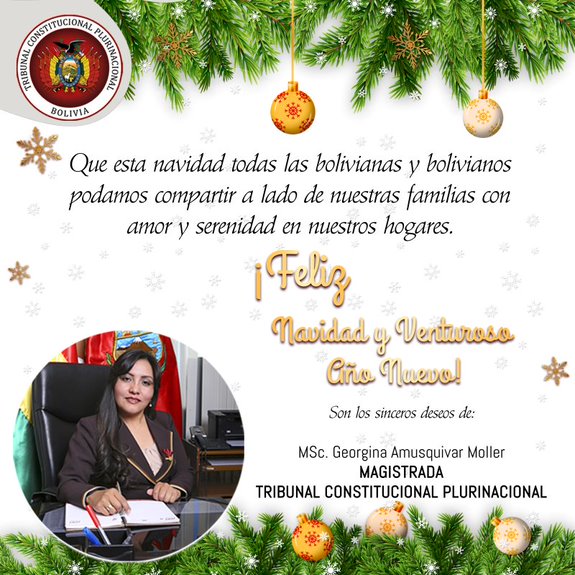 En este momento estás viendo ¡FELIZ NAVIDAD Y VENTUROSO AÑO NUEVO!, MSc. GEORGINA AMUSQUIVAR MOLLER
