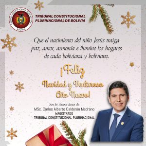 Lee más sobre el artículo ¡FELIZ NAVIDAD Y VENTUROSO AÑO NUEVO!, MSc. CARLOS ALBERTO CALDERÓN MEDRANO