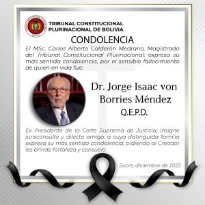 Lee más sobre el artículo SENTIDA CONDOLENCIA